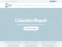 Tablet Screenshot of columbiairepair.com